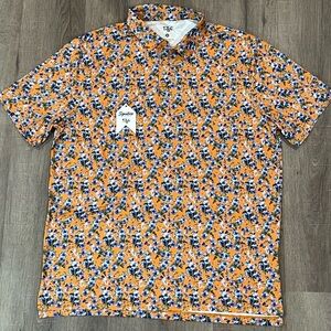 NWT 1764 XL Performance Signature Collection Floral Paisley Golf Shirt